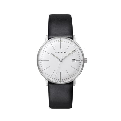 Junghans 47/4251.02 Damen-Uhr Max Bill Analog Quarz mit Leder-Armband