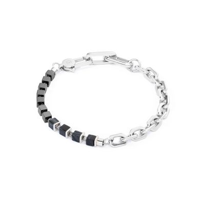 Coeur de Lion Armband Herren Fusion Link Chain Schwarz 0901/30-1300