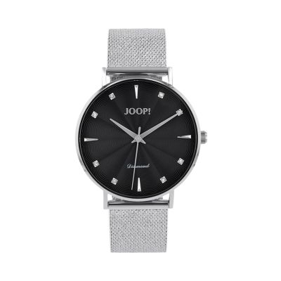 Joop! Damen-Uhr Diamond Analog Quarz Edelstahl-Armband 2039535