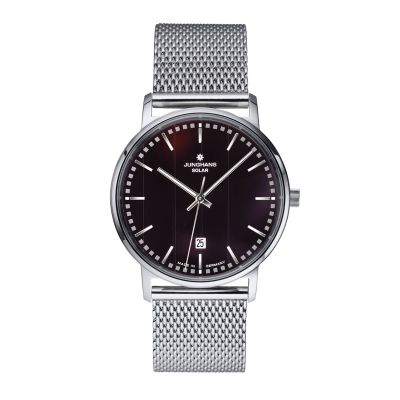 Junghans Unisex-Uhr Milano Solar Analog Quarz Edelstahl-Armband 14/4061.44