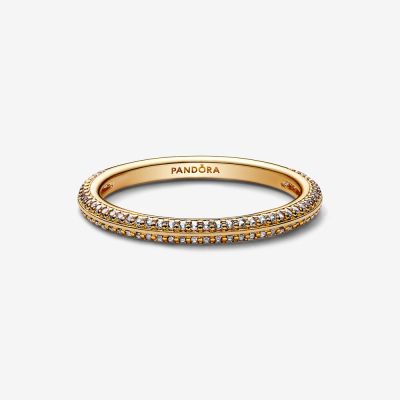 Pandora Me 169679C01 Pavé-Ring Damen Styling Zirkonia 14k Vergoldet