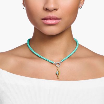 Thomas Sabo Charm-Anhänger Bunter Heißluftballon Vergoldet 1922-565-7