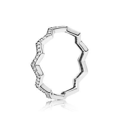 Pandora 197751CZ Ring Damen Shimmering Zigzag Sterling-Silber 