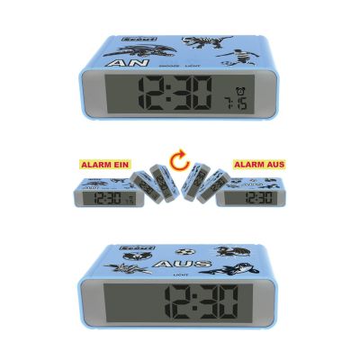 Scout 280001026 Jungen-Wecker Kinder Blau The Digi Clock