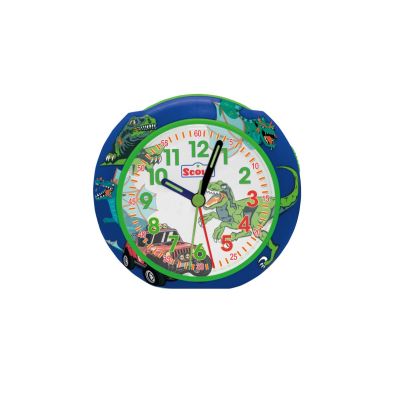 Scout 280001047 Jungen-Wecker Dino Ungeheuer Suv Blau Grün Analog Quarz