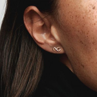 Pandora Rose 288820C01 Ohrstecker Damen Funkelnde Unendlichkeit 