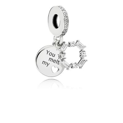Pandora Charm Damen Geometrische Schneeflocke Sterling-Silber 797553CZ