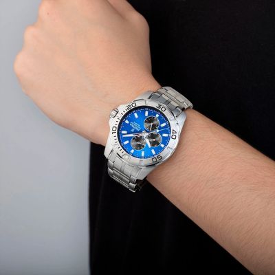 Festina F20445/4 Herren-Armbanduhr Multifunktion Quarz mit Edelstahl-Band