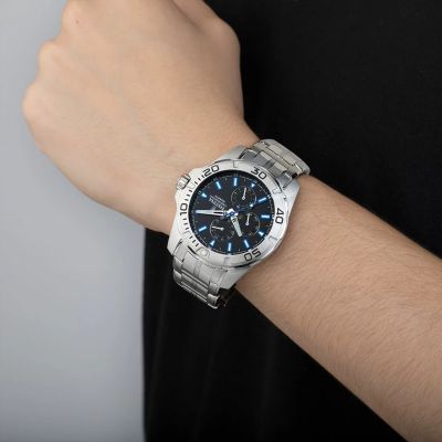 Festina F20445/6 Herren-Uhr Multifunktion Quarz mit Edelstahl-Armband