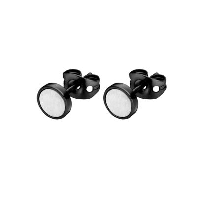 Monomania Ohrstecker Einzeln Orbis Edelstahl Schwarz 6 mm 31871-A1H