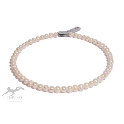 Di Perle 35514273 Halskette Strang Damen Süßwasserzucht-Perlen 45 cm