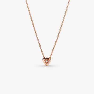 Pandora Rose 388425C01 Halskette mit Anhänger Damen Funkelndes Herz