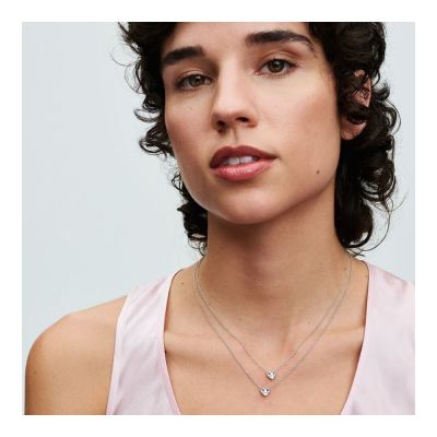 Pandora 393207C00 Ketten Damen Für Immer & Ewig Teilbar Herz Silber