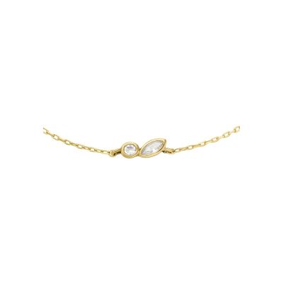 Fossil Armband Damen Ellis Toi Et Moi Metall Gold-Ton JA7288710