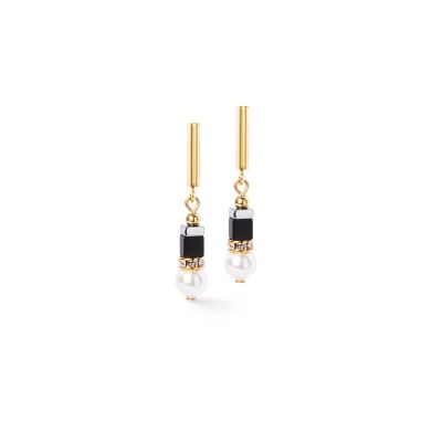 Coeur de Lion Ohrringe Precious Fusion Offset Perlen Gold-Ton 4354/21-1300