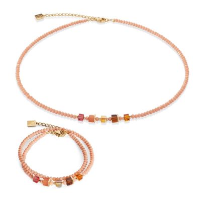 Coeur de Lion Armband Joyful Colours Orange Goldton 4464/30-0200