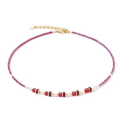 Coeur de Lion Halskette Damen Sparkling Princess Rot Gold 4567/10-0300
