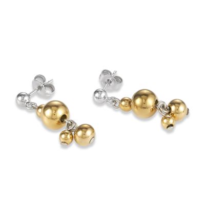 Coeur de Lion 4983/21-1617 Ohrringe Damen Kugeln Edelstahl Gold-Silber