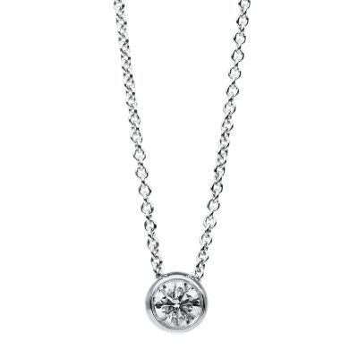 Diamond Group 4B666W Collier Halskette Zarge Brillant 0,20 ct 14 kt 585/- WG
