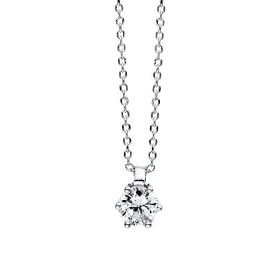 Diamond Group 4D279W4 Halskette 6-er Krappe Brillant 0,15 ct 14 kt WG
