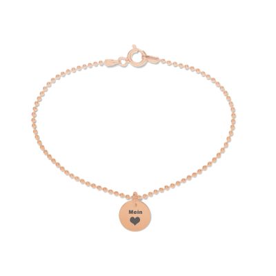 Beka & Bell 5001R Armband Lieblingsstueck Mein Herz Silber Roségold Gr. S