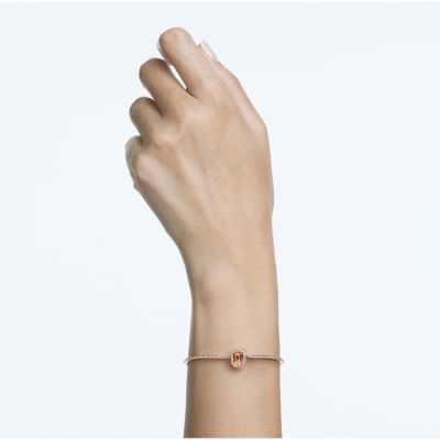 Swarovski 5620555 Armreif Millenia Zirkonia Oktagon-Schliff Rosa Roségold-Ton