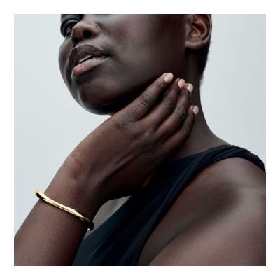 Pandora Armreif Organisch Geformt Offen 563310C00 Vergoldet