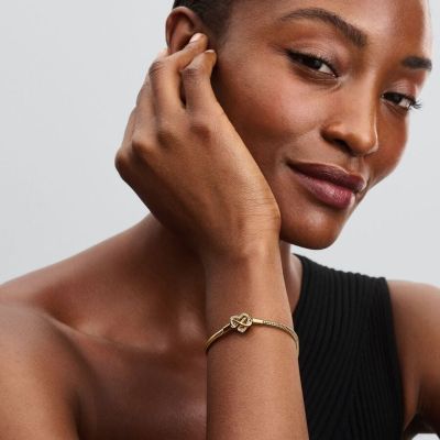 Pandora Armband Unendlichkeits-Herzverschluss Vergoldet 563758C01