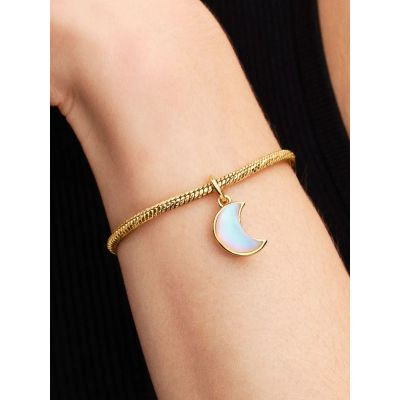 Pandora Armband Facetten Herzverschluss 14K Vergoldet 564236C00
