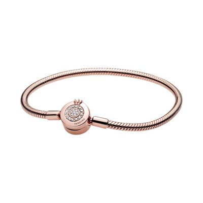 Pandora Rose 589046C01 Schlangen-Gliederarmband Funkelndes Crown O