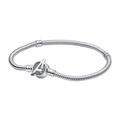 Pandora Marvel 590784C00 Gliederarmband The Avengers Logo-Verschluss Silber