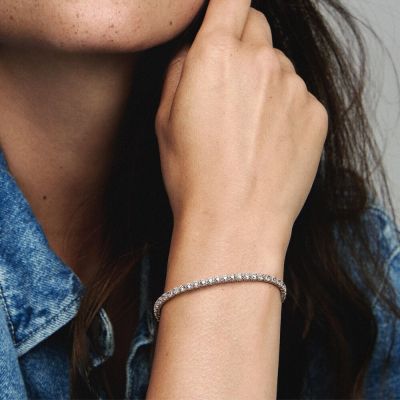 Pandora 591469C01 Tennisarmband Damen Funkelnder Zirkonia Sterling-Silber
