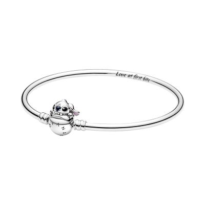 Pandora Disney 591683C01 Armreif Damen Beißender Stitch Verschluss Silber
