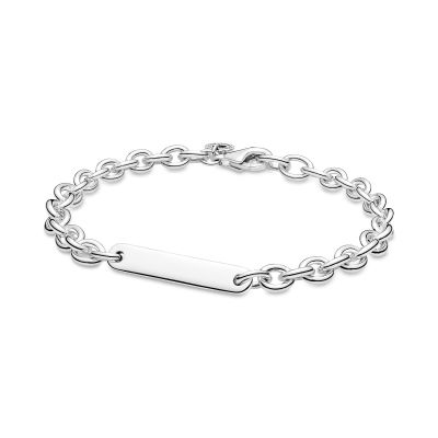 Pandora 599523C01 Armband Damen Gravur Plättchen Sterling-Silber