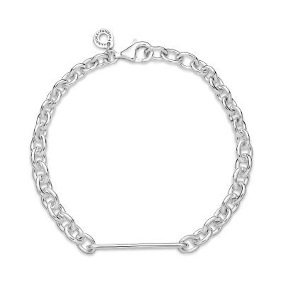 Pandora 599523C01 Armband Damen Gravur Plättchen Sterling-Silber