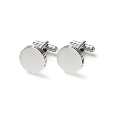 Monomania 61061 Manschettenknöpfe Herren Pure Edelstahl 