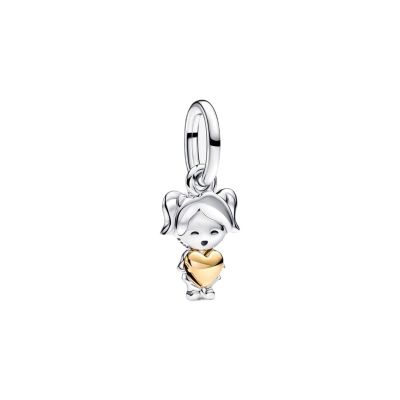 Pandora Charm-Anhänger Damen Happy Girl Sterling Silber 763601C00