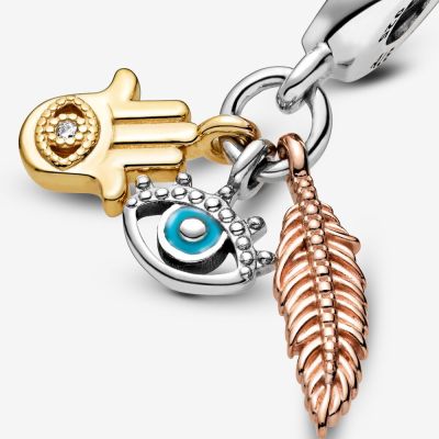 Pandora Rose 768785C01 Charm-Anhänger Hand der Fatima Auge der Vorsehung