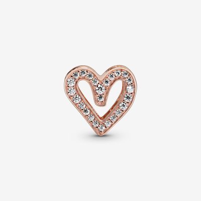 Pandora Rose 788692C01 Charm Funkelndes Freihand-Herz