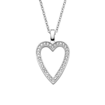 Viventy Halskette mit Anhänger Herz Zirkonia Sterling-Silber 788822 