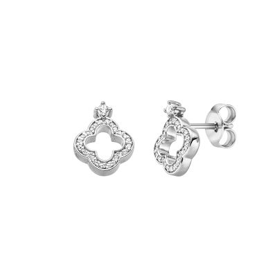 Viventy Ohrstecker 4-Eckigem Design Zirkonia Sterling-Silber 788854