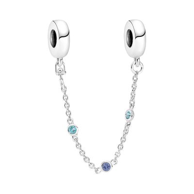 Pandora 791688C01-05 Komfortkette Damen Drei Blaue Steine Sterling-Silber 5 cm