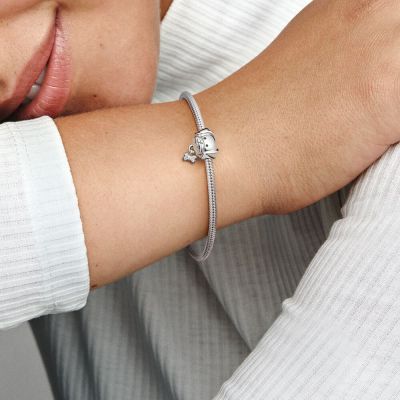 Pandora 792254C01 Charm Damen Hund & Knochen Zirkonia Sterling-Silber