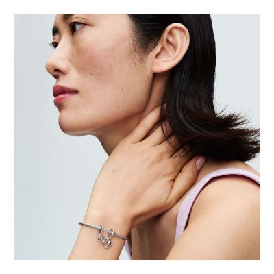 Pandora 793232C01 Charm-Anhänger Damen Teilbar Für Immer & Ewig Silber
