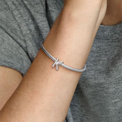 Pandora 797465 Charm Buchstabe Letter K Silber