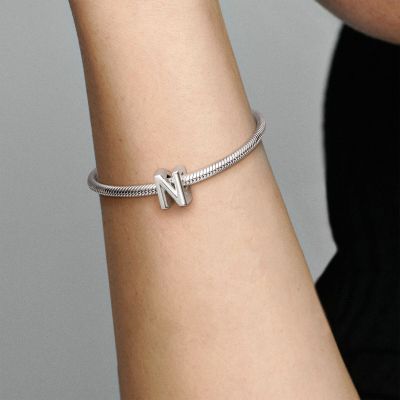 Pandora 797468 Charm Buchstabe Letter N Silber