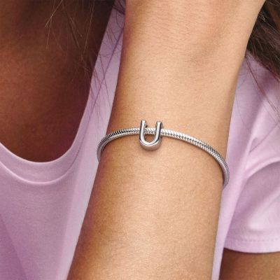 Pandora 797475 Charm Buchstabe Letter U Silber