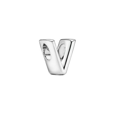 Pandora 797476 Charm Buchstabe Letter V Silber