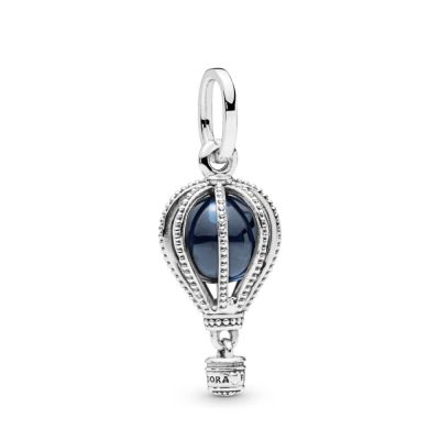 Pandora 798064NMB Charm-Anhänger Blue Hot Air Balloon Sterling-Silber