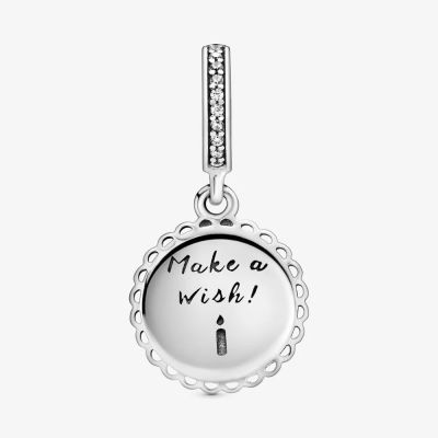 Pandora 798888C01 Charm-Anhänger Rosafarbene Geburtstagstorte Silber